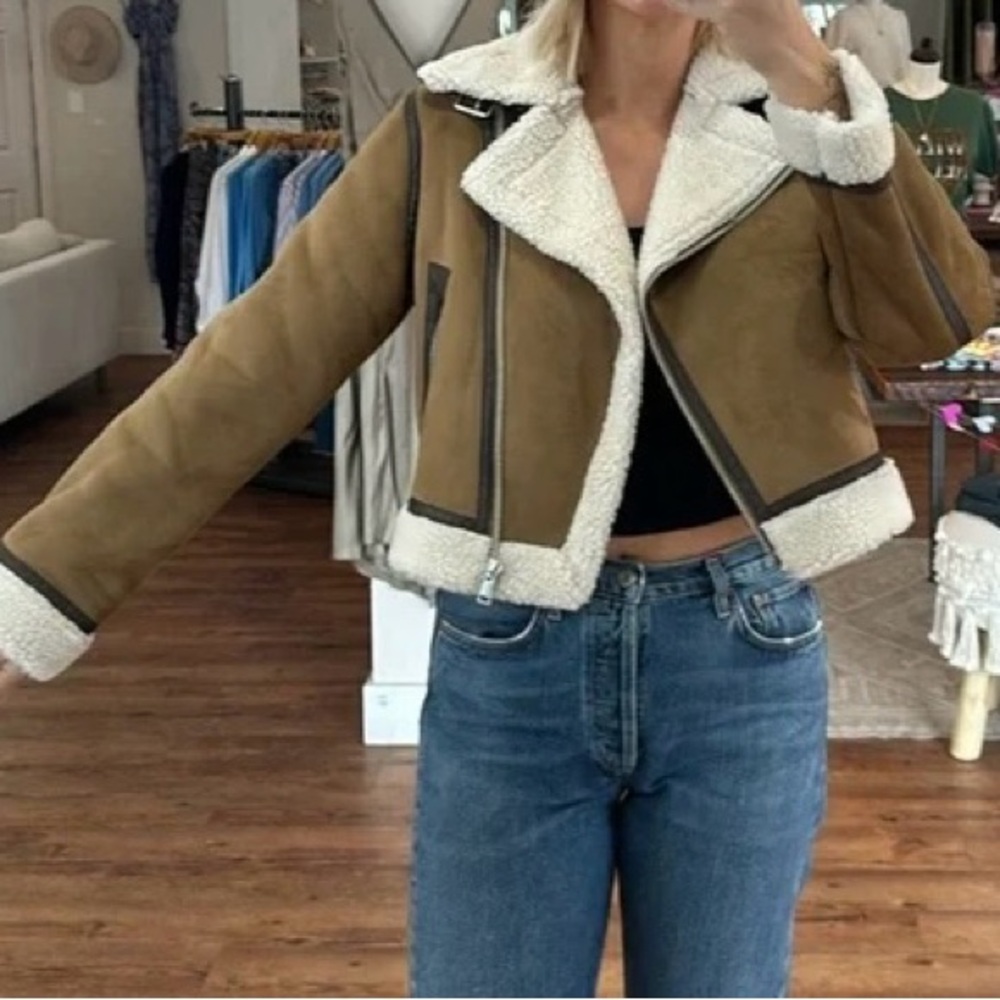 Zara Double-Sided Cropped Jacket - image 3